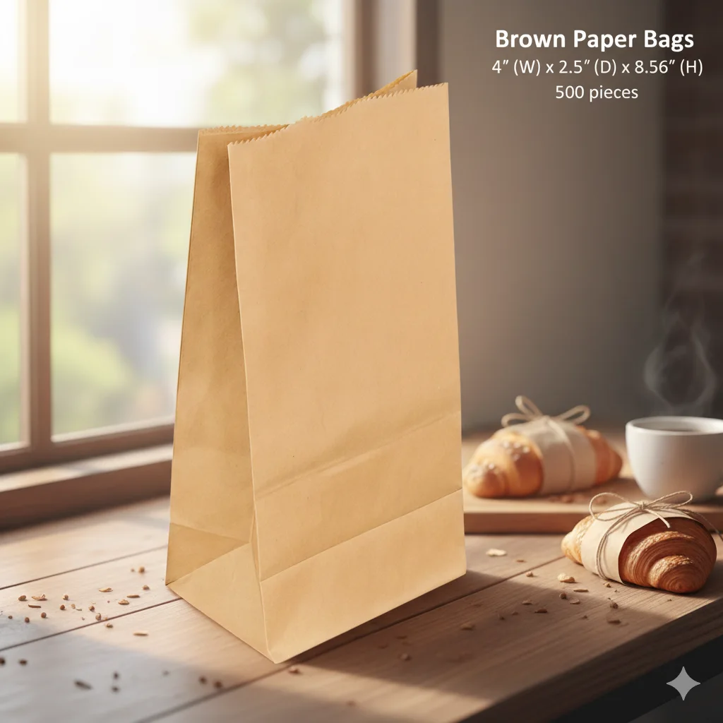  Brown Paper Bag - 5 lb-Printed-Double sided