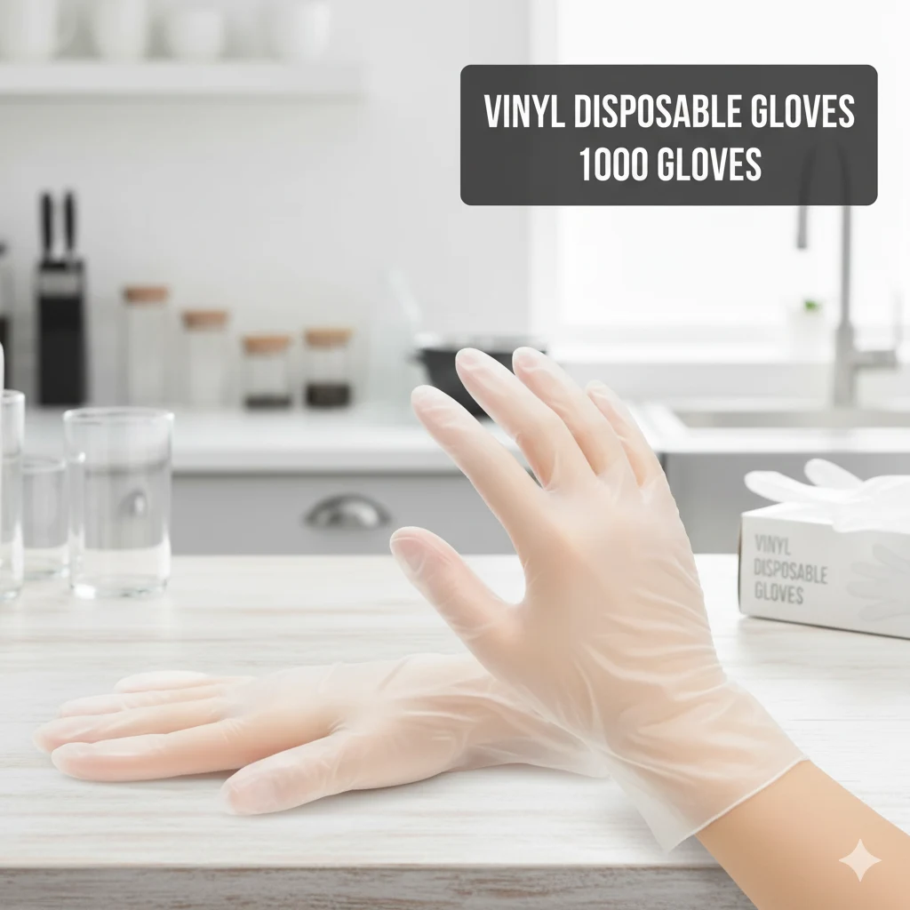 Vinyl Disposable Gloves - Clear-Touch Flex . (Small)