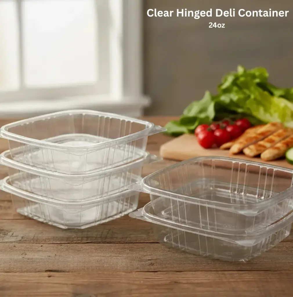 Clear Hinged Deli Container - 16 oz  