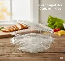 Clear Hinged Deli Container- 8 oz  