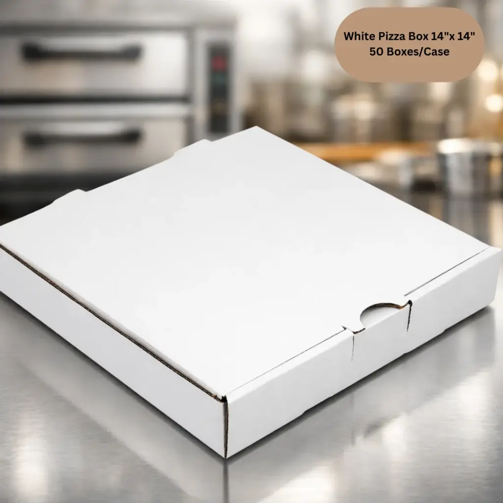 [PIBW14]   Pizza Box -14"x 14" - White  