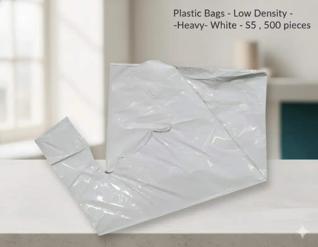 Plastic Bags -S5 - Heavy- White  