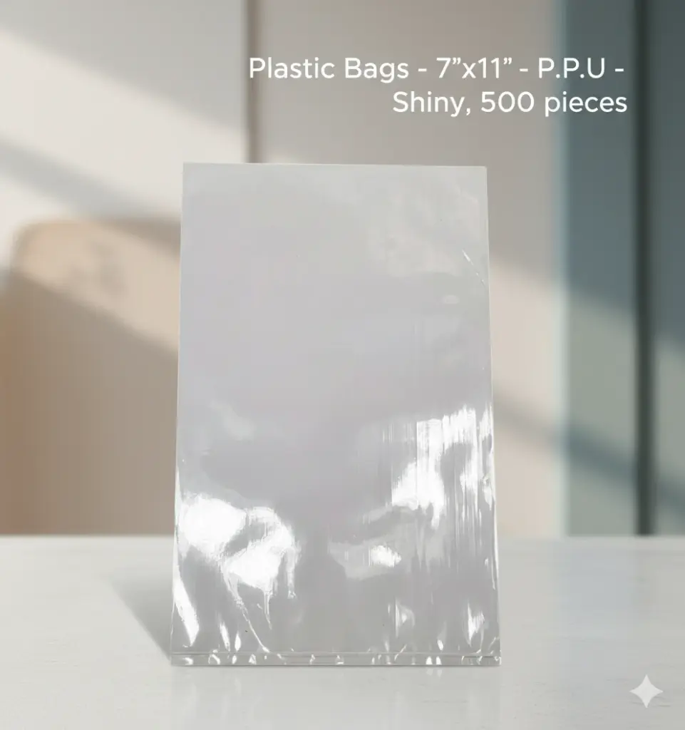 Plastic Bags - 7"x11"- P.P.U - Shiny 
