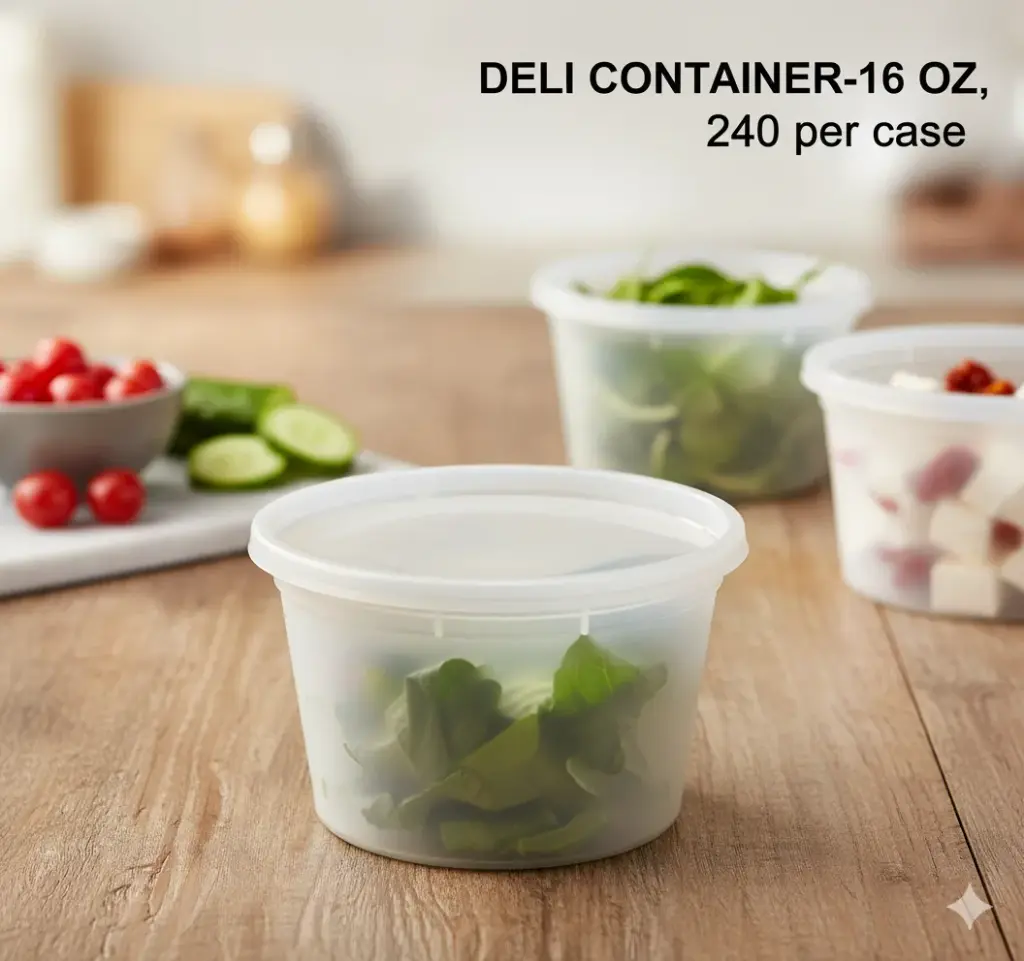 [DCWL16] Deli Container with Lids Combo  - 16oz   