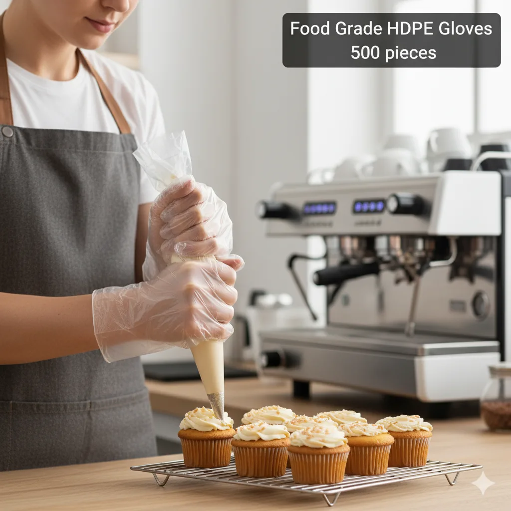 Food Grade HDPE Gloves Medium
