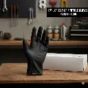  Nitrile Glove - 6 Mil - Black - Grizzly Grip 