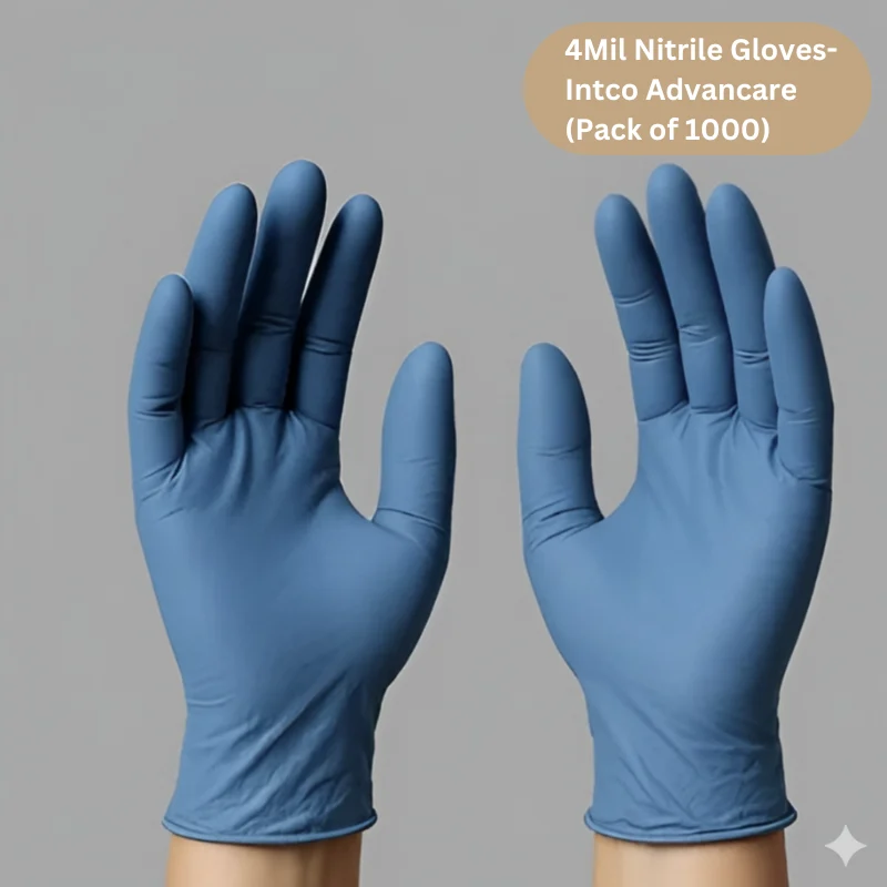 Nitrile Exam Gloves -  Advancare  (Small, Blue)
