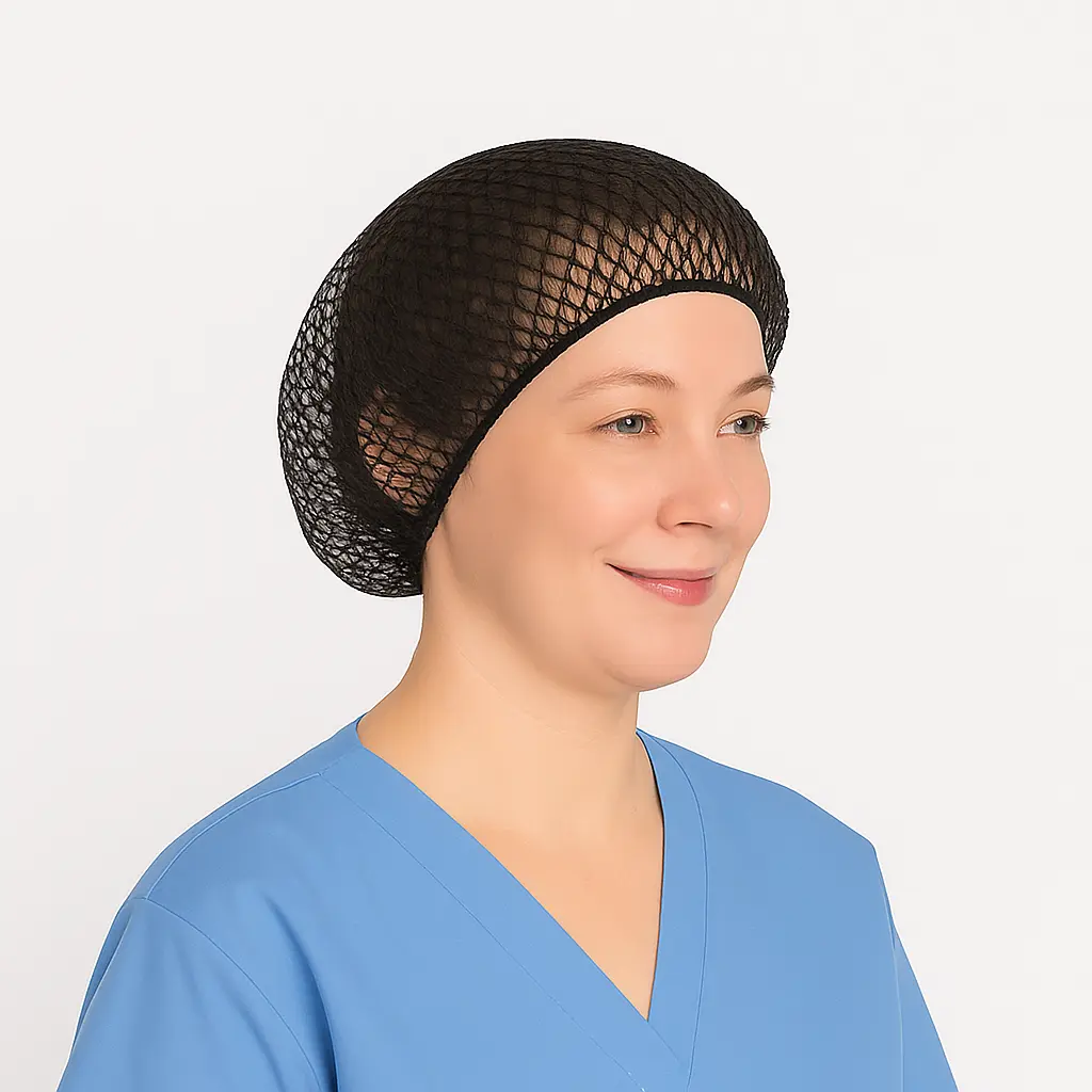 Disposable Hairnets   (21 Inch, Black)