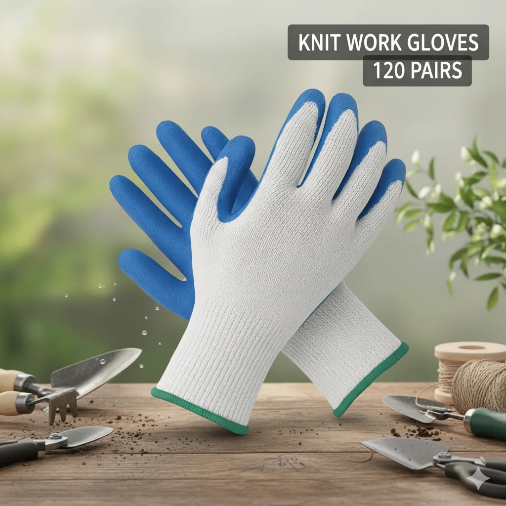 [BPKG01] Breathable Polyester/Cotton Knit Work Gloves  