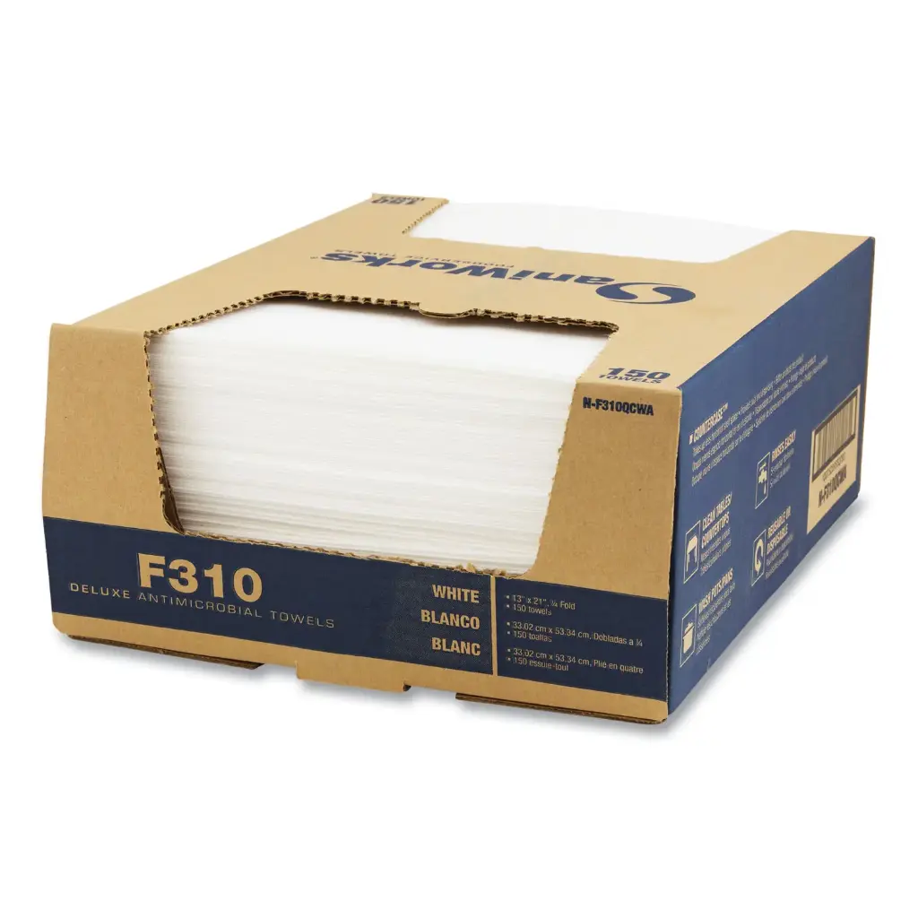 [100/case] SaniWorks® Deluxe Antimicrobial Cloths