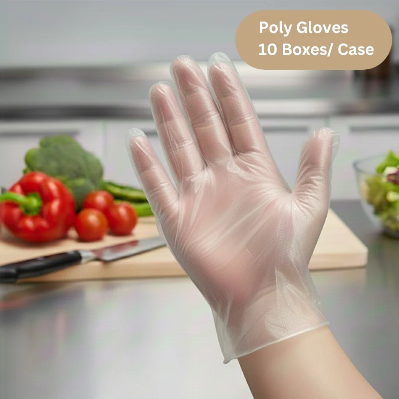 Poly Gloves (10 Box / Case) (Small)