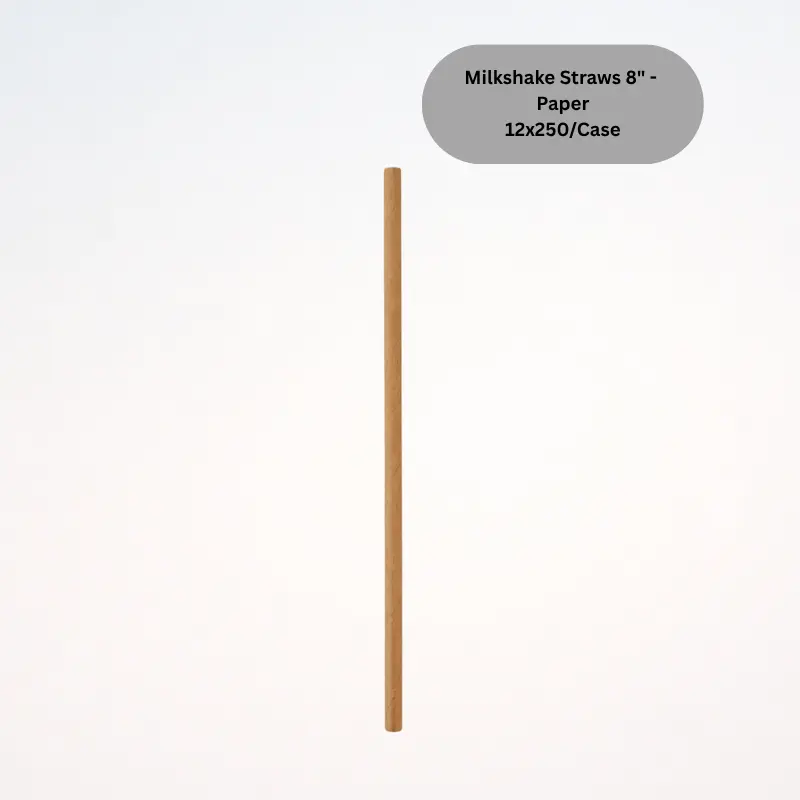 [MSSP08]  Milkshake Straws 8" - Paper 