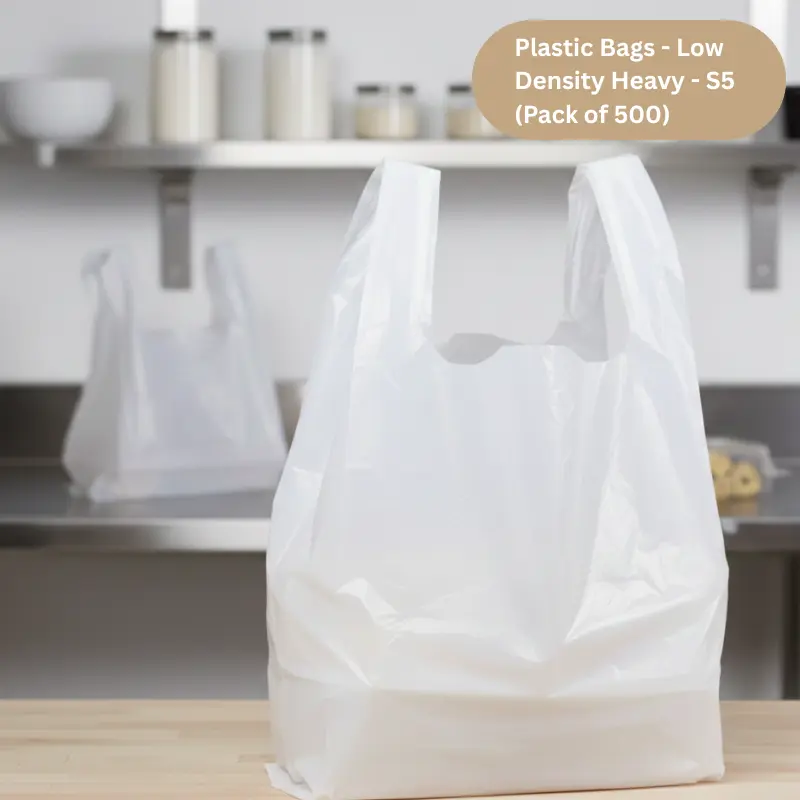  Plastic Bags - S3-S4 -Low Density - White  