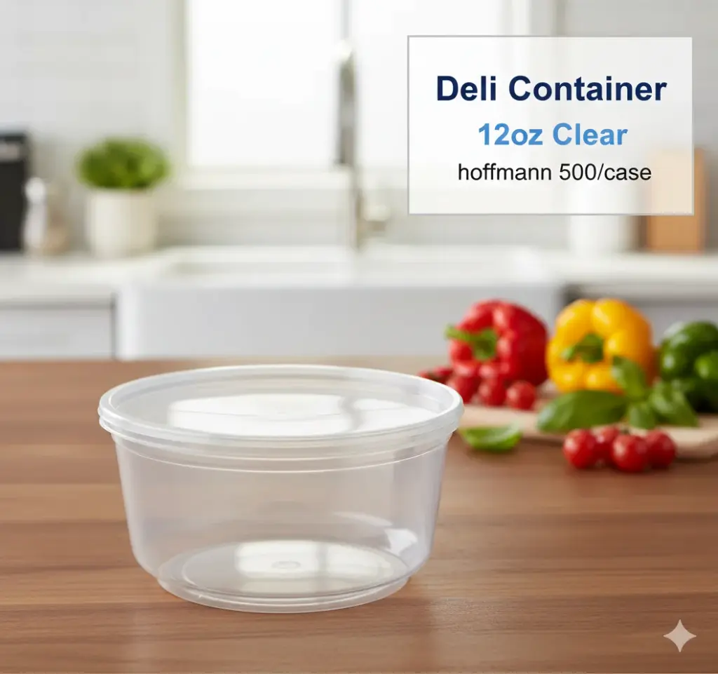 [DCCH032]  Deli Container  - Clear - 32 oz - Hoffmann 