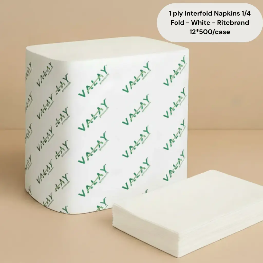 2 Ply Dinner Napkins 1/8 Fold-White -Mayfair